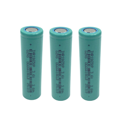 Κύτταρο μπαταριών υψηλής τάσης 3.6Volt 2600Mah 18650 1000 φορές κύκλος