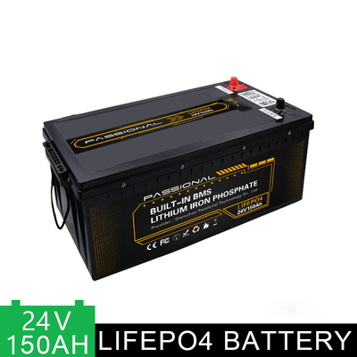 Ηλεκτρικό Forklift πακέτο 24V 150Ah μπαταριών ενεργειακής αποθήκευσης LFP ηλιακών συστημάτων της EV με BMS
