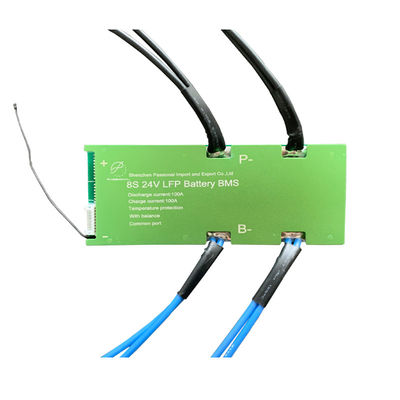 Κοινή λιμένων PCB λι ιονική μπαταριών BMS 8S 24V 100A διαχείριση μπαταριών λίθιου ιονική