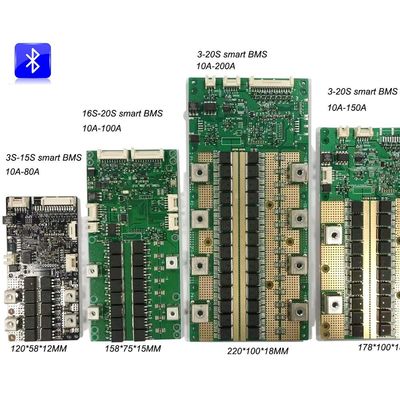 Η δεκαετία του '20 BMS 200A πακέτων BMS RS485 RS232 72V μπαταριών της 3s-ΔΕΚΑΕΤΊΑΣ ΤΟΥ '20 πινάκων μπαταριών BMS